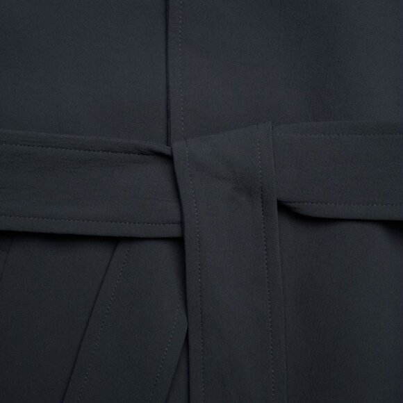 NWT Aritzia The Splendor Trench Coat - Crepette Dark Night Navy - Picture 12 of 13